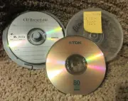 LOT 9 -10 BLANK BLANK CDR DISC'S-6 MR DATA-4 TDK BRANDS-IN ORIGINAL CONTAINER++