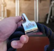 Tricep Rope Rubber End Caps Pull Down Press Bar Gym Cable Attachment Exercise