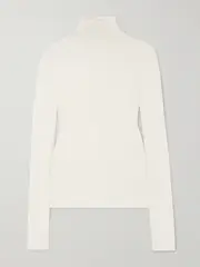 [LISA YANG] LISA YANG - Lory Organic Cashmere Turtleneck Sweater - Ivory - 2 2 Ivory