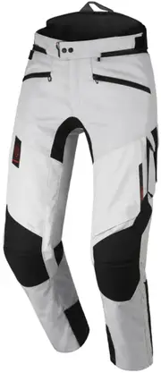 Macna Novado 2.0 NightEye waterproof Motorcycle Textile Pants, black-grey, Size M for Men Black Grey