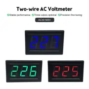 AC 30-500V LED Digital Voltmeter Voltage Meter Volt Instrument Tool 2 Wires