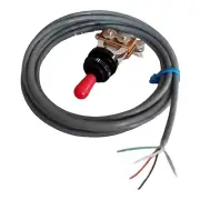 Metric 3-way Switch w/ 5 ft 4 Conductor Shielded Wire Black / Red Tip