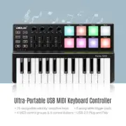 Professional Worlde Panda mini 25-Key USB Keyboard Drum Pad MIDI Controller Gift