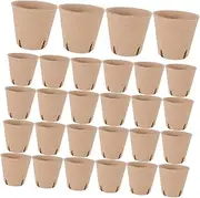 Abaodam 60pcs Nursery Cup Plant Seedling Cup Garden Seedling Pot Nursery Pot Trays Home Flower Pot Pots for Succulents Paper Planter Deep Nursery Pots Planting Pots Plant Fibres Brown