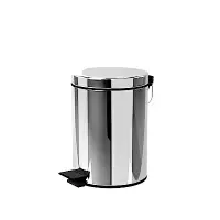 在飛比找樂天市場購物網優惠-TRENY 新款加厚靜音緩降 不鏽鋼垃圾桶 5L