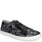 Kenneth Cole New York Mens Kam Palm Leaf Sneakers Black 9.5 D MSRP 125 New