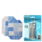 Pool Above Vinyl Repair Kit with Clear Sealant, Ideal for Oval Power Steel Frame