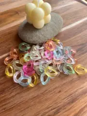 Curb Acrylic Mixed Colour Open Chain Links DIY Necklace Bracelet Bag strap -AU