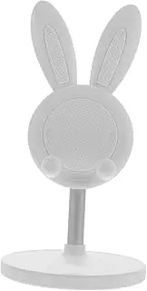POPETPOP 1Pc Adjustable Phone Stand Portable Phone Holder with Non Slip Base for Home Office Travel Durable Material Height Adjustable Compatible with Devices