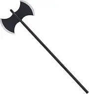 Dxhycc Viking Medieval Costume Axe Fake Blade Costume Battle Axe Costume Prop Accessory for Halloween Cosplay Party Black, Black