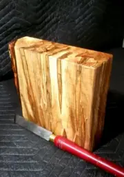 (1) ONE GIANT 12"x12"x3" AMBROSIA SPALTED MAPLE BOWL BLANKS/TURNING WOOD
