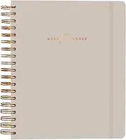 Kokonote: Misty Gray 2024-2025 Desk Planner Weekly Planner 21 x 25 cm from August 2024 to December 2025, Weekly Planner 2024 2025 Olympia, Weekly Planner Desk Planner