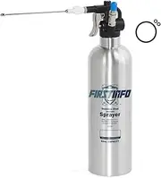 FIRSTINFO Stainless Steel Can Jet Dual Purpose Nozzle Brake Cleaner Fluid Sprayer Air/Pneumatic/Manual/Refillable Compressed Pressure Sprayer & Jet