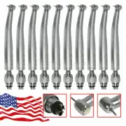10 Dental High Speed Handpiece with 4 Holes Quick Coupler Swivel Connector