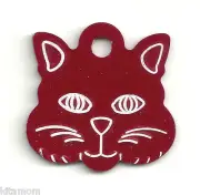 Kitten Face Kitty Cat Face Pet ID Tag Charm MEOW!