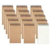 Zmybcpack 15 Pcs 3X5 Inch Small Spiral Notebook, Kraft Pocket Notebook Spiral Jo