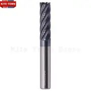 7 Flute 1/2" x 1-3/4" x 4" Variable Helix Solid Carbide End Mill - AlTiN Coated
