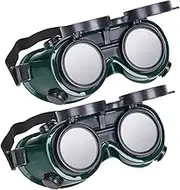 2pcs Welding Glasses Safety Glasses Protective Safety Goggles Black Glasses Goggles Eye Protective Glasses Anti-scratch Eyewear Safety Goggles for Men Welding Goggles Plastic Green