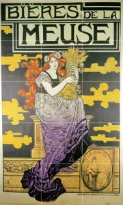 Art Nouveau Meuse Ceramic Mural Backsplash Bath Decor Tile #581