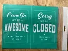 Chalk Couture Open Closed Sign Size B Transfer Stencil 8x10 Retired
