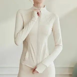 【巴黎精品】瑜珈外套運動夾克-修身顯瘦立領彈力女外套3色v1ax7