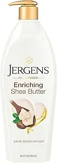 [Jergens] Shea Butter Hand and Body Lotion, Deep Conditioning Moisturizer, 3X More Radiant Skin, with Pure Shea Butter, Dermatologist Tested, 26.5 Oz