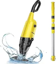 Efurden HandheldPool Vacuum, Rechargeable Pool Cleaner, Spas and Hot Tub for Sand and Debris, Yellow