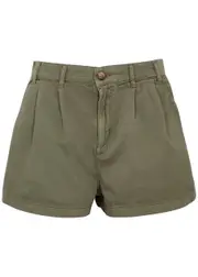Free People Billie Stretch-denim Shorts - Khaki - 6 6