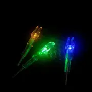 12Pcs Archery ID4.2mm LED Lighting Red Green Nocks Tails Carbon Arrow Shooting