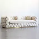 Modern Button Tufted Velvet Fabric Lounge 1/2/3/4 Seater Armchair Couch