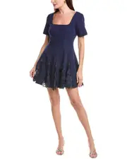 Milly Joy Lace Godet Mini Dress