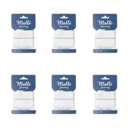 6PK Malli Sewing Soft Elastic Band Flexible DIY Sewing Cord 30mm x 1M Assorted