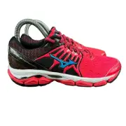Mizuno Wave Horizon Pink Black Running Shoes Women's Size 6 B