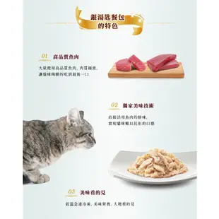 日本銀湯匙 貓咪餐包 湯包 貓餐包 魚肉餐包 副食餐包 60g