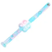 Mini Push Pop Bracelet Bubble Pop Fidget Toy Sensory Wrist Band Aqua