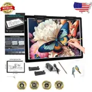 A2 Ultra-Thin LED Light Pad with Adjustable Brightness for Artists & Crafters