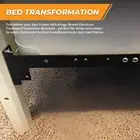 - Bed Frame Footboard Extension Brackets (Set of 2) Easy to Assemble, Compati...