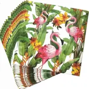 20-ct 13x13 Flamingo Napkins Fall Napkins Paper Decoupage Paper Napkins Fall Pap