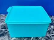 Tupperware Keep Tabs Container Square 2.5L / 10.5cup Aqua Color New