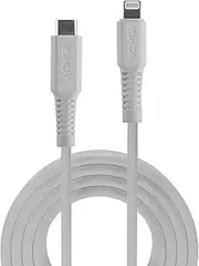 LINDY 31315 [MFi Certified] 0.5 m USB Type C to Lightning Cable, White