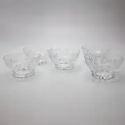 Vintage Cristal d'Arques Lead Crystal Dessert Bowl Set of 5 France