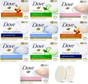 BASICOS 8Pack Dove Beauty Bar Soap Variety Set ? Mild for Skin ? 4 Random Scents