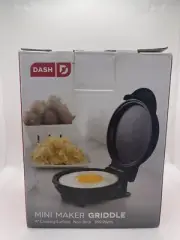 Mini Maker Electric Round Griddle For Individual, Pancakes, Cookies, Egg & Other