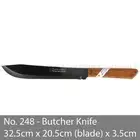 No. 248 KIWI Knife Kitchen Chef Knives Stainless Steel Blade Cook Cleaver Wood