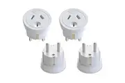 2x Sansai Travel Power Adapter Outlet AU NZ Socket to Plug Asia EU Bali M East