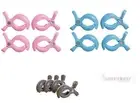 Dreambaby Stroller Pram Pegs Clips 4 Pack Pink Blue or Grey keep shade attached