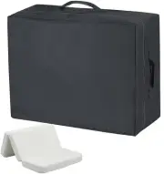 Tri-Fold Mattress Carry Case Bag Waterproof Foldable Memory Foam Narrow Twin ...