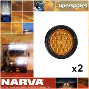 2 Narva 9-33V LED Rear Direction Indicator Lamp Kits Amber with Vinyl Grommet