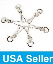 New Metal Swivel Snap Hooks For Paracord Lanyards 50, 100, 500 U PICK QUANTITY
