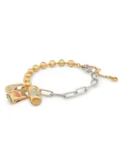 kate spade new york Snack Time Mixed Chain Charm Bracelet in Two Tone